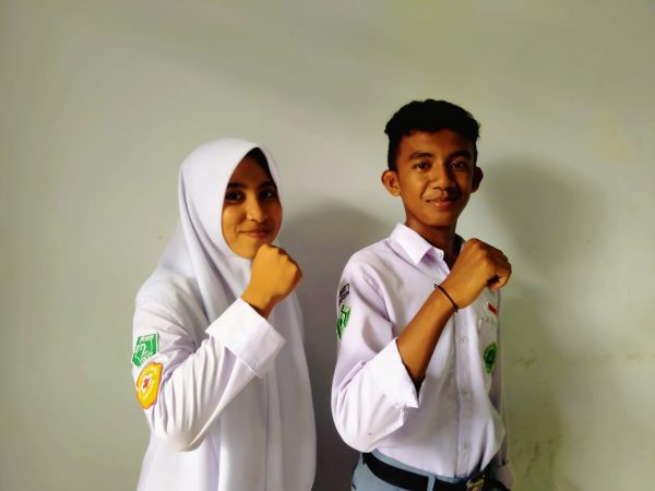 FITRIYANI FABANYO DAN RAFLI FOLASIMO TERPILIH MENJADI KETUA PMR DAN WAKIL KETUA PMR PERIODE 2023-2024 MAN 2 KOTA TIDORE KEPULAUAN