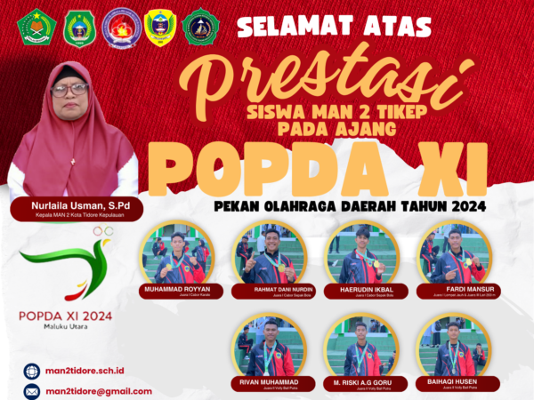 MAN 2 Tikep Cetak Sejarah di POPDA 2024: Tujuh Siswa Sabet Medali