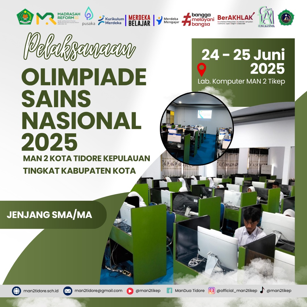 45 Siswa MAN 2 Tikep Ikuti OSN 2025 Tingkat Kabupaten Kota