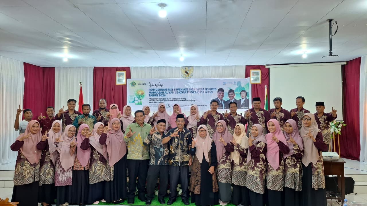 Kolaborasi Dua Madrasah di Tidore Himpun Guru jenjang MA dalam Workshop Asesmen Berbasis HOTS