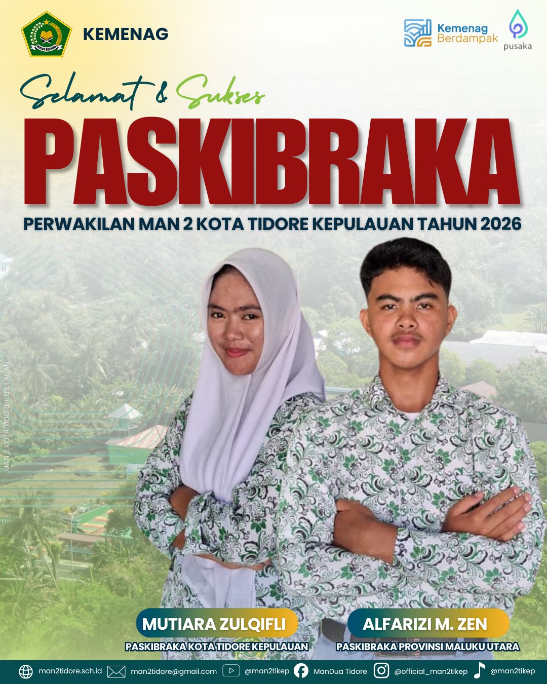 Dua Siswa MAN 2 Tikep Lolos Paskibraka 2026, Bukti Pembinaan Karakter dan Disiplin