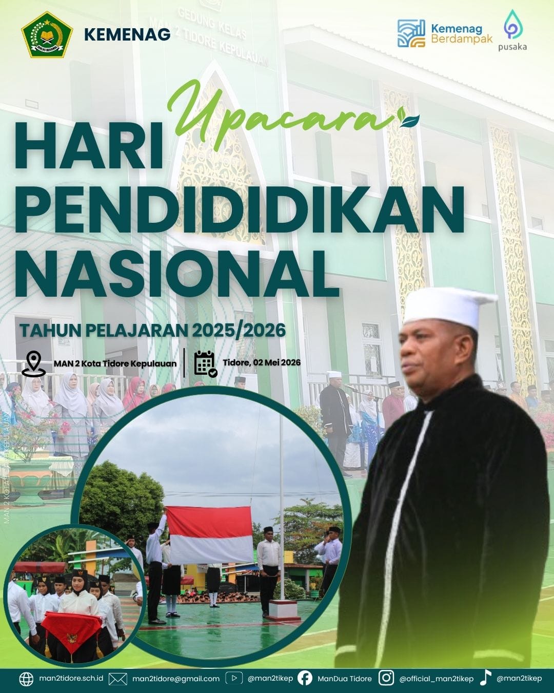 Peringatan Hardiknas 2026, Kamad MAN 2 Tikep Tekankan Tiga Pilar Pendidikan Maju