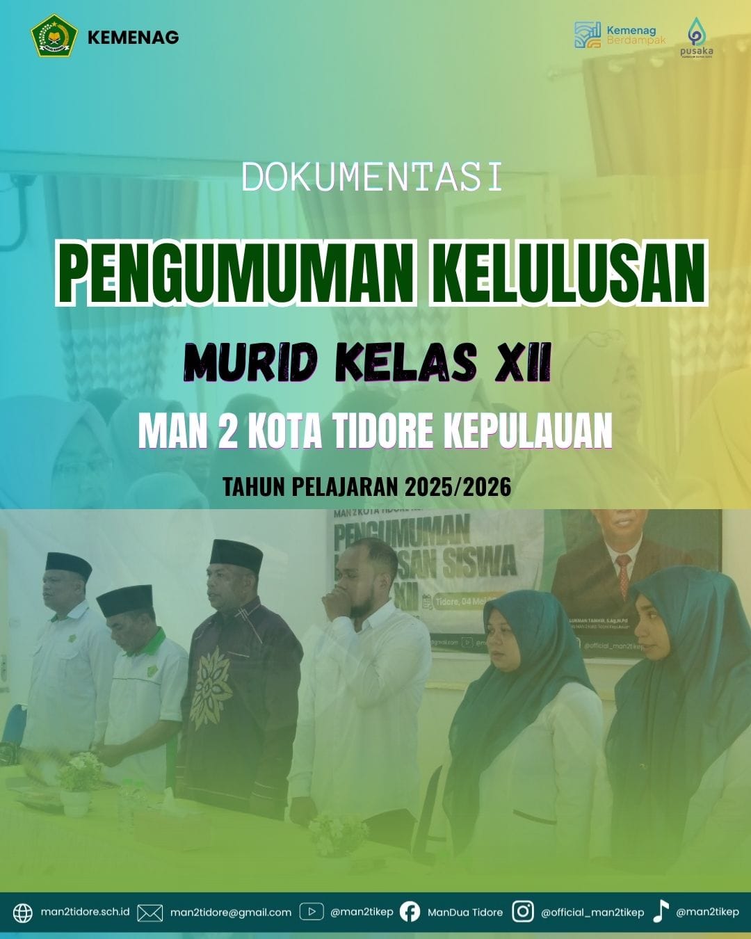 Suasana Haru dan Syukur Iringi Pengumuman Kelulusan di MAN 2 Tikep 2026