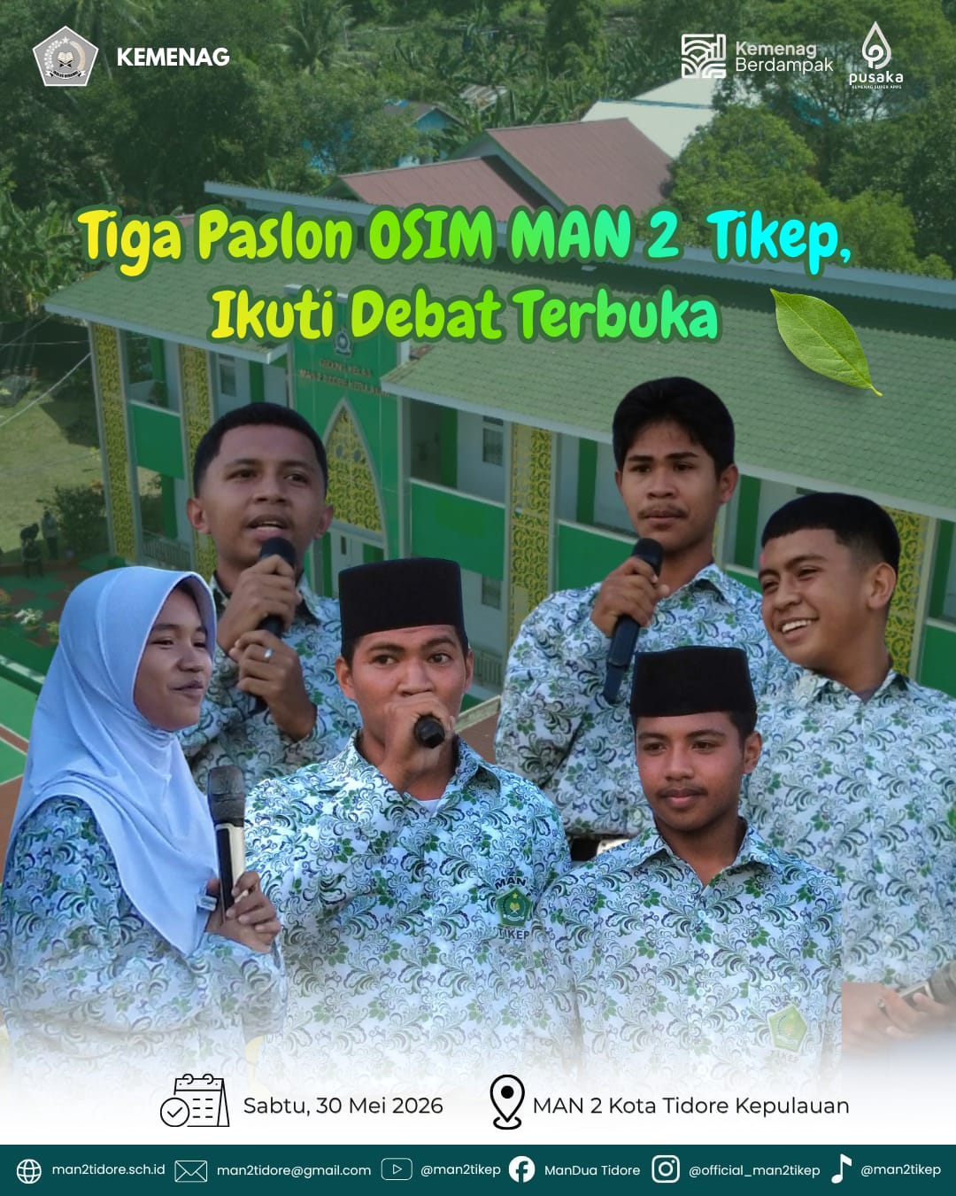 Menuju Pesta Demokrasi MAN 2 Tikep, Tiga Paslon OSIM  Ikuti Debat Terbuka