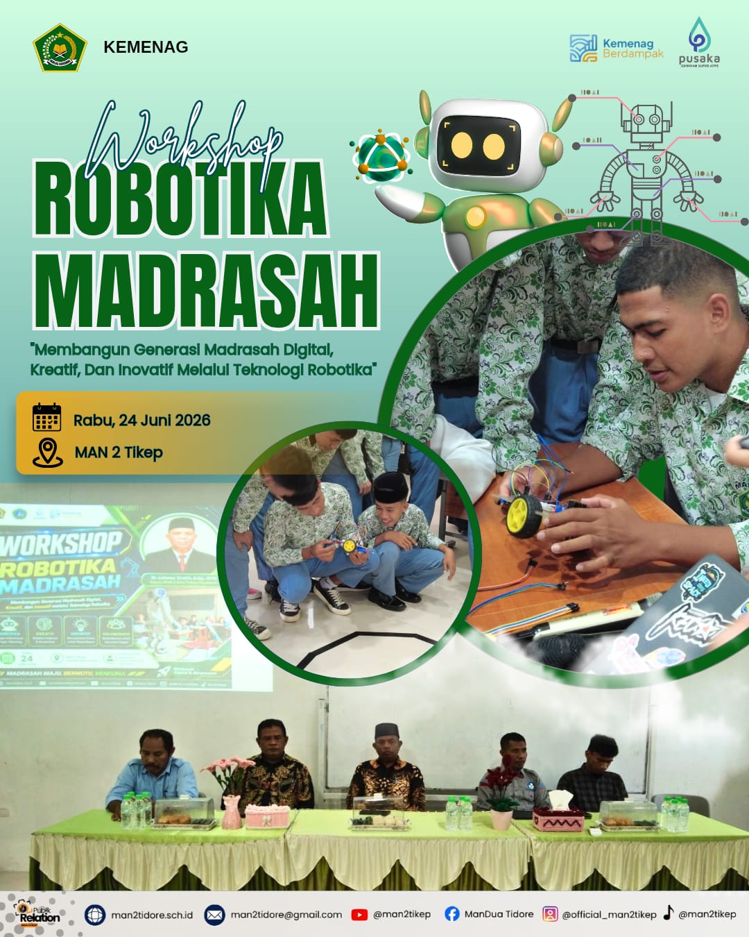 Kolaborasi untuk Masa Depan, MAN 2 Tidore Kembangkan Robotika Madrasah
