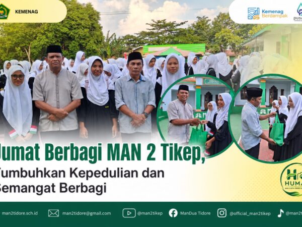 Jumat Berbagi MAN 2 Tikep, Tumbuhkan Kepedulian dan Semangat Berbagi