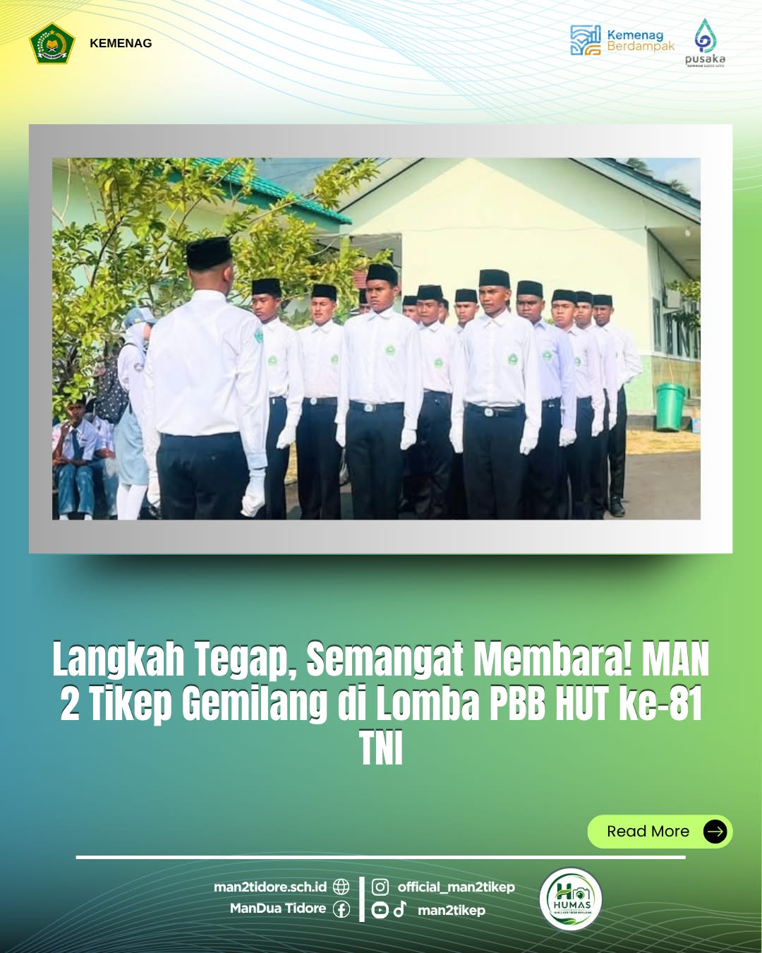 Langkah Tegap, Semangat Membara! MAN 2 Tikep Gemilang di Lomba PBB HUT ke-81 TNI