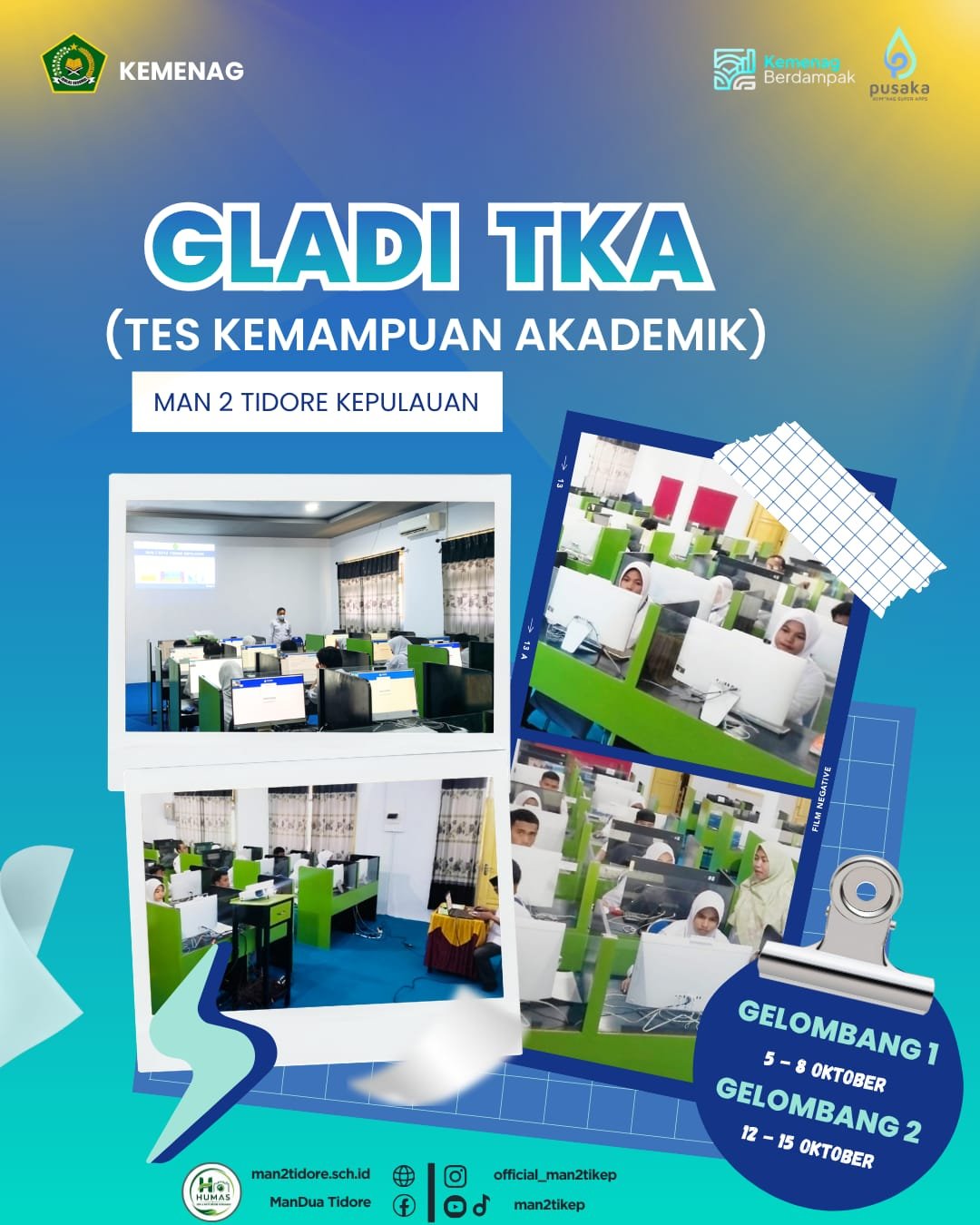 Jelang Pelaksanaan TKA, 130 Siswa MAN 2 Tikep Jalani Gladi Bersih untuk Uji Kesiapan